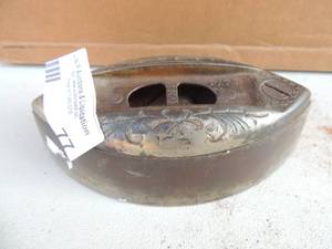 lot 77 image: Cast Iron  no handle marked pat. Sept. 28,1897 6x3x2