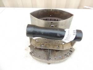 lot 165 image: Metal iron with handle marked  Pat June 7 1932 7x3x7