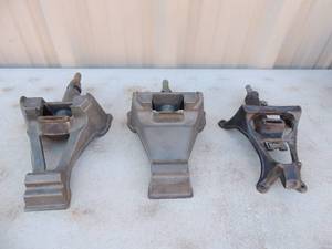 lot 308 image: Cast iron stands x 3  no markings