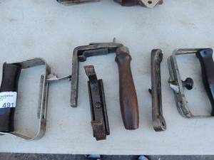 lot 491 image: Lot of 5 iron handles parts one marked harper1