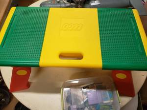 lot 89 image: Lego Table and Misc. Legos