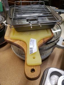 lot 95 image: Cutting Boards, 8x8 Pan, Portable Electric Oven