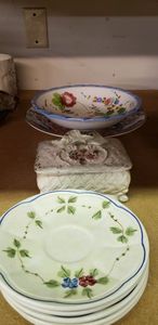 lot 18 image: Hand Painted Dishes