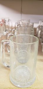 lot 38 image: Matching Set of Glass Handled Mugs