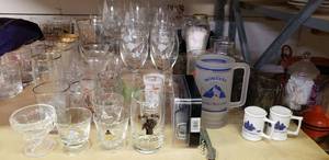 lot 43 image: Misc. Glassware