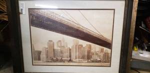 lot 54 image: Teo Tarras Pier 17 Print (with frame 29x23)