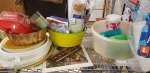 lot 122 image: Copper Molds, Egglettes, Plastic Cups and Paper napkins