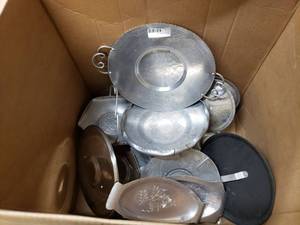 lot 130 image: Continental Hand Wrought Aluminum Items