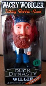 lot 12 image: Funko Duck Dynasty Wacky Wobbler Willie Robertson Talking Bobble Head - NIB RETAIL $19.95