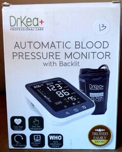 lot 13 image: DrKEA AUTOMATIC BLOOD PRESSURE MONITOR - MODEL JPD-HA101 - NIB - RETAIL $35.95