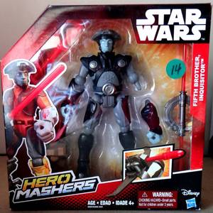 lot 14 image: Star Wars Episode III Hero Mashers - Fifth Brother Inquisitor 6in by Hasbro - NIB