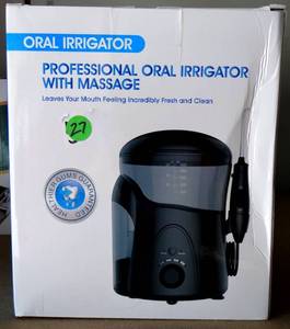lot 27 image: PROFESSIONAL ORAL IRRIGATOR WITH MASSAGE - NIB - RETAIL $39.95