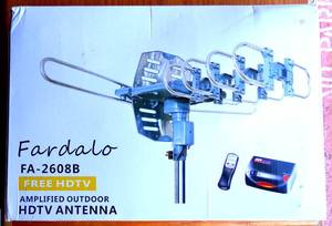 lot 39 image: 2019UPDATED-150 Miles-Amplified Outdoor TV Antenna-4K1080p High Reception40FT RG6 Cable-360°Strong Motor Rotation Wireless Remote- Snap On Installation2TV Function