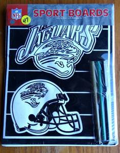 lot 47 image: OFFICIAL NFL LICENSED SPORT BOARD - JACKSONVILLE JAGUARS COLORING KIT - NIP - $7.95