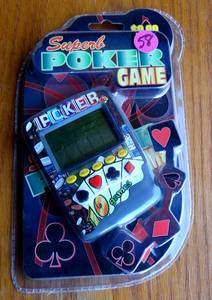 lot 58 image: SUPER POKER ELECTRONIC DIGITAL GAME - NIP - $9.95