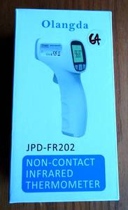 lot 64 image: OGLANDA JPD-FR202 Non Contact Infrared Thermometer - NIB - $15.99