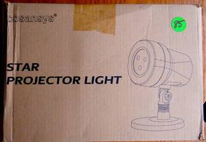 lot 85 image: COSANSYS INDOOROUTDOOR 3 COLOR STAR PROJECTOR LIGHT - NIB - RETAIL$39.99