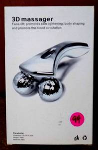 lot 94 image: 3D Roller Face Massager Face Lift Tool Firming Beauty Massage Body Face Massage -NIB - $14.99