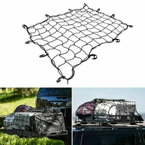 lot 96 image: TEBERY Truck Bed Cargo Net Elastic Bungee Stretch Mesh Nylon Hooks Tie Down measures 47 x 36  - NIP - $18.95