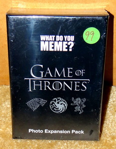 lot 99 image: What do you Meme Game of Thrones Photo Expansion Pack - 75 Cards - New Sealed - $12.99