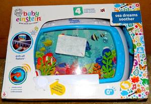 lot 108 image: Baby Einstein Sea Dreams Soother Musical Crib Toy and Sound Machine New In Box - RETAIL $24.99
