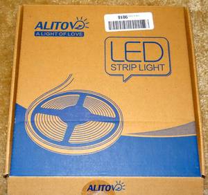 lot 115 image: ALITOVE 12V WS2812B LED Strip Light WS2813 12V RGB Addressable LED Pixel Tape Light WS2815 Programmable LED Felxible Strip 16.4ft5m 300 LEDs Waterproof IP67 White PCB for Decor Lighting Project - NEW - AMAZON PRICE $59.95