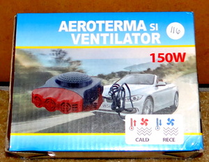 lot 116 image: Aeroterma Ventilator 12V 150W Car Heater and Window Defroster - NIB - EBAY $18-$25