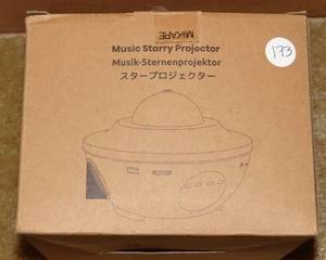 lot 173 image: MiiKARE Colorful Starry Sky Projector Blueteeth USB Voice Control Music Player LED Night Light USB Charging Projection -NIB - $89.95