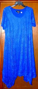 lot 252 image: RONNI NICOLE BLUE LACE DRESS - WOMENS 14W - NWOT - $119.95