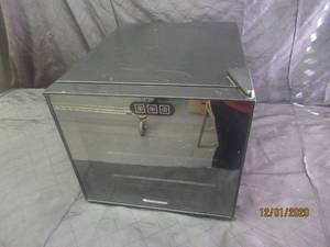 lot 1 image: WINE ENTHUSIAST12 BOTTLE TOUCHSCREEN REFRIGERATOR PROPERLY WORN FACE COVERING REQUIRED