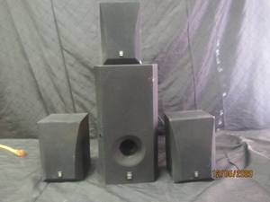 lot 42 image: YAMAHA NS-A6 SPEAKER SYSTEM WITH POWERED SUB SW-201