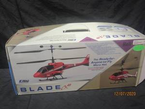 lot 78 image: EFLITE BLADE CX2 RTI ELECTRIC COAXI  RC HELICOPTER