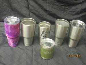 lot 115 image: 6 YETI CUPS&nbsp PROPERLY WORN FACE COVERING REQUIRED
