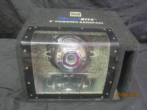 lot 123 image: DUAL ILLUMINITE 8 BANDPASS POWERED SUB