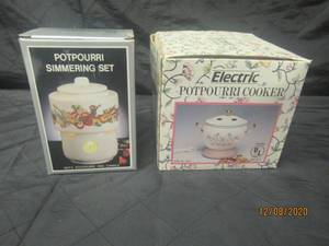 lot 151 image: 2 POTPOURRI COOKERS