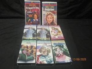 lot 156 image: 8 SHIRLEY TEMPLE VHS TAPES