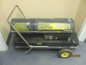 lot 158 image: REDDY HEATER PRO 155 RUNS OFF KEROSINE AND NUMBER 1 GASOLINE
