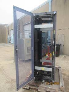 lot 311 image: SUN MICROSYSTEMS SERVER RACK WITH INSTALL KIT AND POWER CORDS. FORKLIFT AVAILABLE FOR LOADING