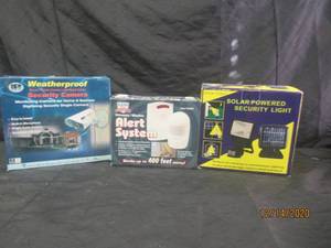 lot 275 image: SERCURITY LOT ALERT SYSTEM, SERCURITY CAMERA, SOLAR POWERED SERCURITY LIGHT