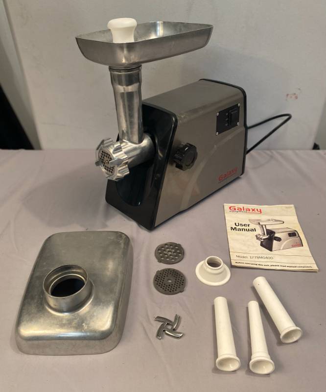 lot 55 image: Meat Grinder by Galaxy Equipment model #177SMG400