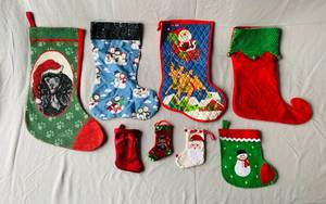 lot 48 image: Lot of Assorted Christmas Stockings