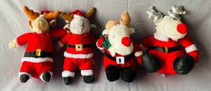 lot 54 image: 4 Plush Christmas Toys
