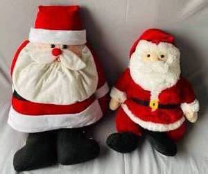 lot 92 image: 2 Plush Santa toys