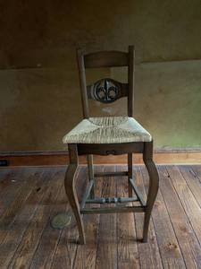 lot 62 image: Chair with Woven Seat