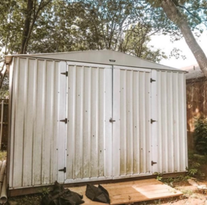 lot 2 image: Outdoor Shed 12x12 Already disassembled,  Complete. Some wood may need replaced