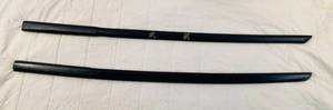 lot 69 image: 2 Black Practice Samurai Wooden Katanas 40long