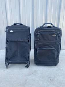 lot 73 image: 2 Black Samsonite Bags