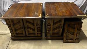 lot 142 image: 2 End Tables - project pieces