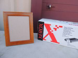 lot 5 image: 4 Shikasa 8x10 photo frames NIB and Xerox toner cartridge 100 series NIB