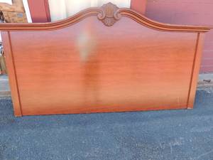 lot 73 image: King size wall hanging headboard 44x81